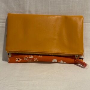 Rachel Pally Orange Floral Clutch